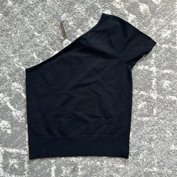 J Crew NWT Form knit one shoulder elbow sleeve top - Picture 9 of 9